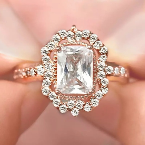 🆕Milangirl Engagement Rings Zircon Ring For Women